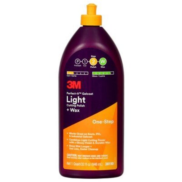 3M Perfect-It pulimento gelcoat con cera 946ML, tapón amarillo