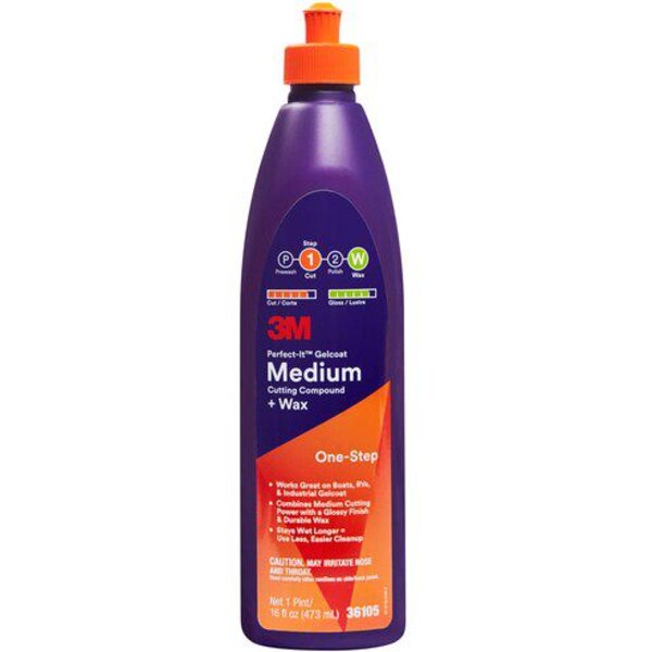 3M Perfect-It pulimento gelcoat corte medio con cera 473ML