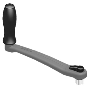 MANETA WINCHE ALUMINIO 25CM.CON SEGURO