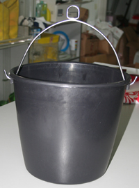 CUBO PLASTICO ASA INOX.10 LITROS