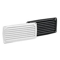REJILLA VENTILACION RECTANG.200x100 NEGRA