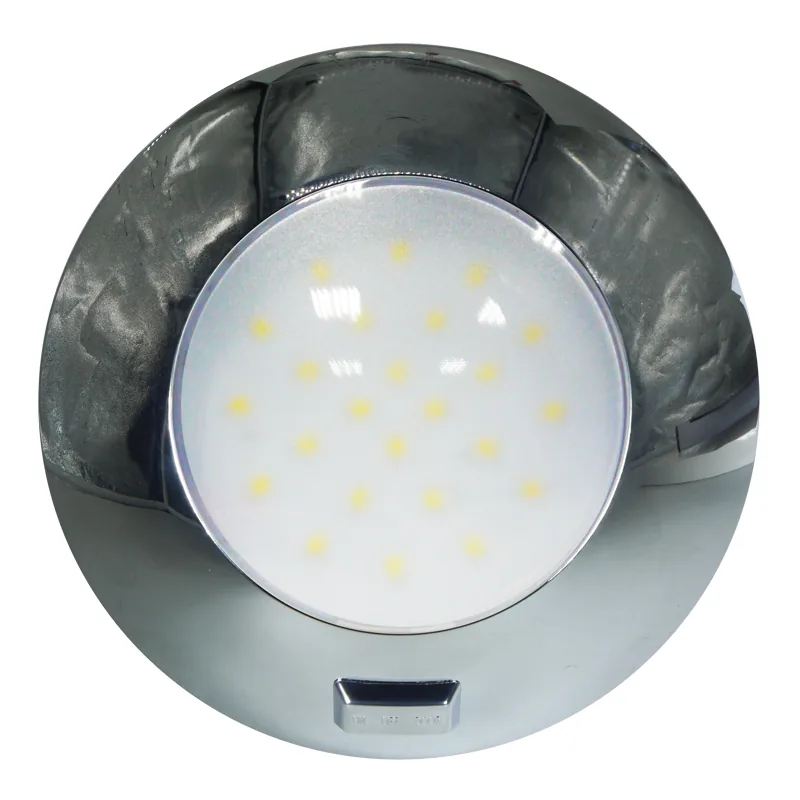 PLAFON LED 12/24V.4,8W.C/INTERRUP.CROMADO