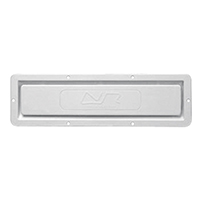 REJILLA DE VENTILACION 42x12CM. -BLANCA-