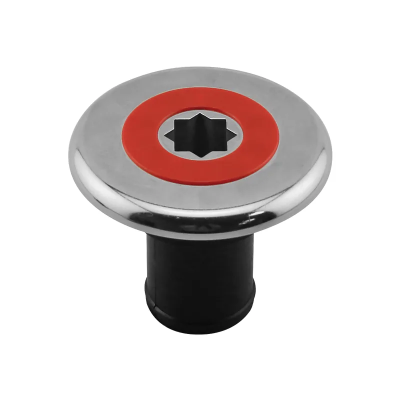 TAPON LLENADO COMBUST.38MM.TAPA ROJA/INOX.