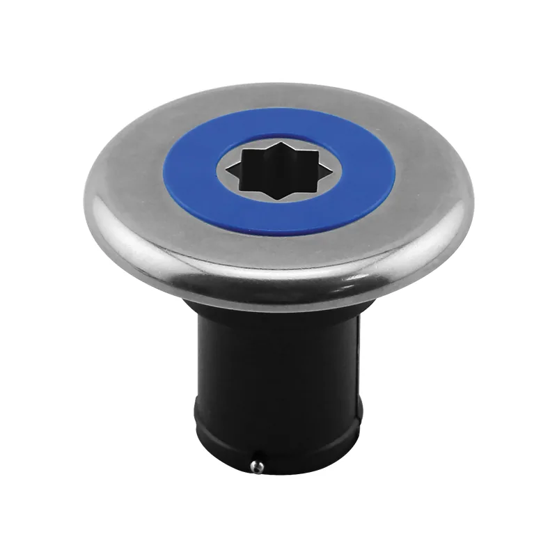 TAPON LLENADO AGUA 38MM.DIAM.TAPA AZUL/INOX.