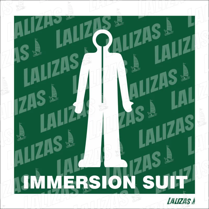ADHESIVO: TRAJE DE INMERSION IMO