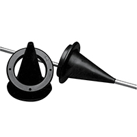 PASACABLE FB GOMA+ARO 72MM. NEGRO