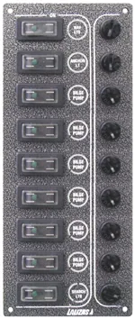 PANEL SP9 CON 9 INTERRUPTORES ESTANCO