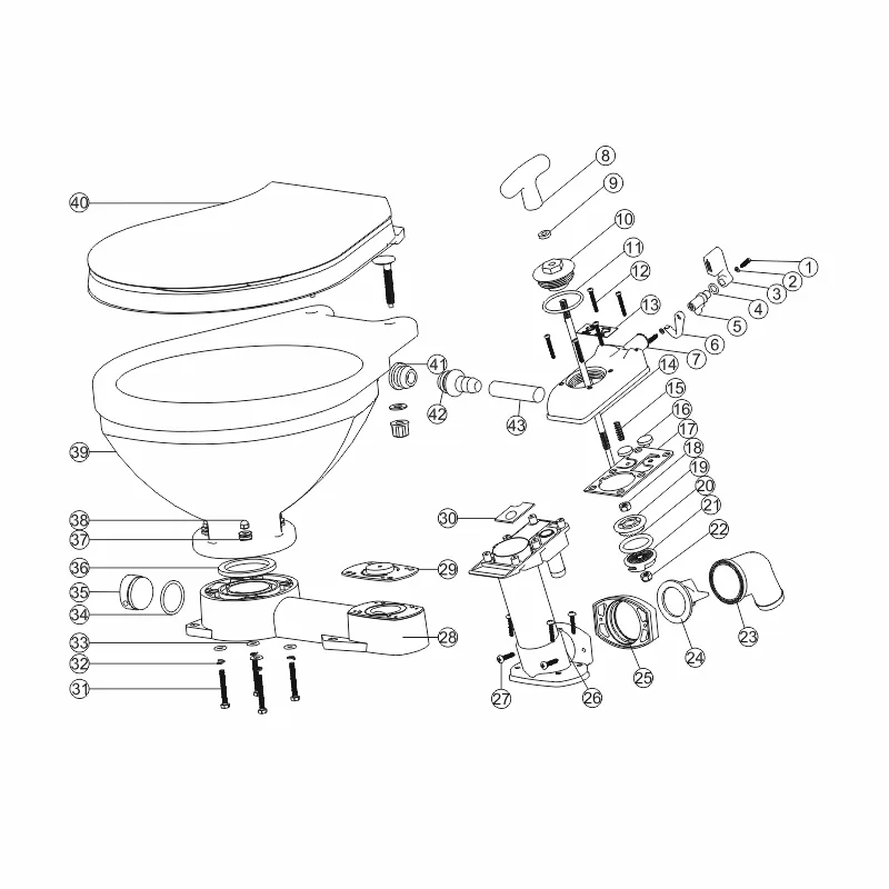 KIT DE JUNTAS PARA INODORO