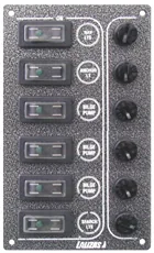 PANEL SP6 CON 6 INTERRUPTORES ESTANCO