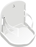 POSAVASOS PLASTICO STORE ALL BLANCO