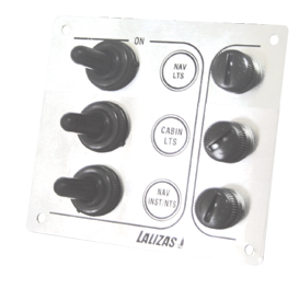 PANEL CONTROL SP3 12/24V.3 INTERRUP.INOX.