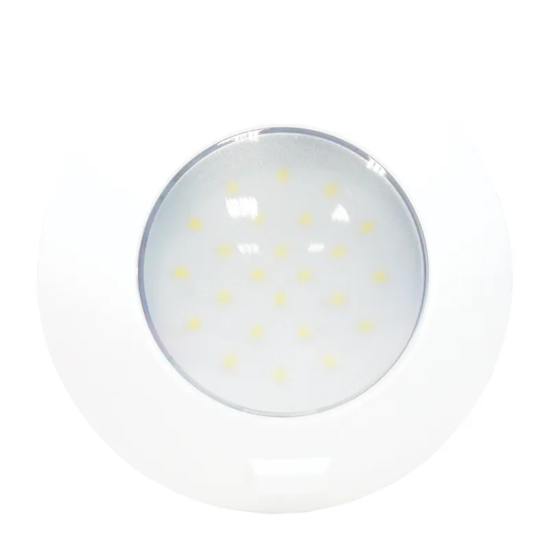 PLAFON LED 12/24V.4,8W.C/INTERRUP.BLANCO