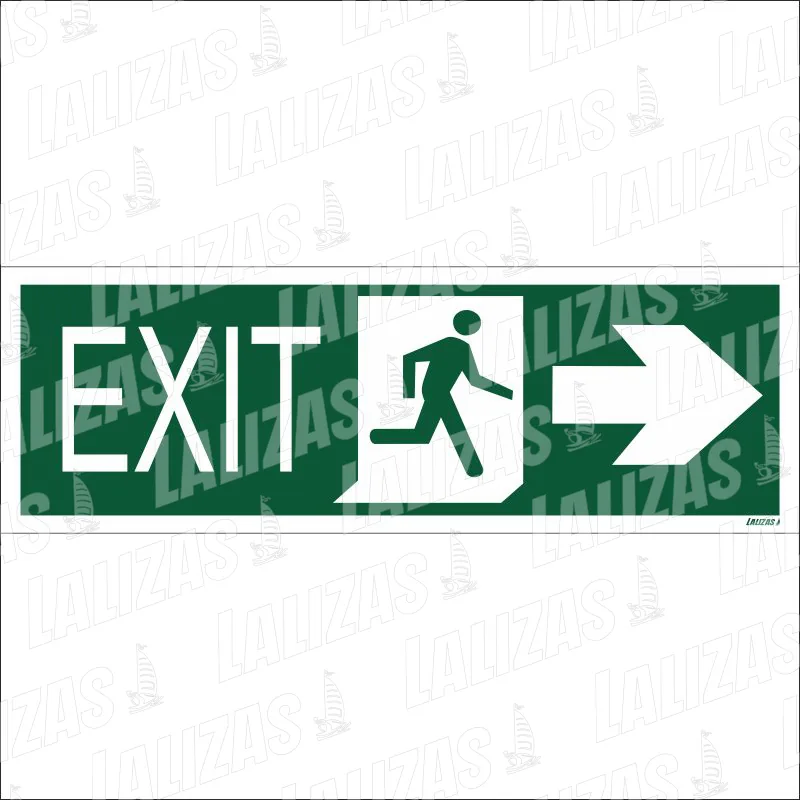 ADHESIVO: EXIT RIGHT 10x30 IMO