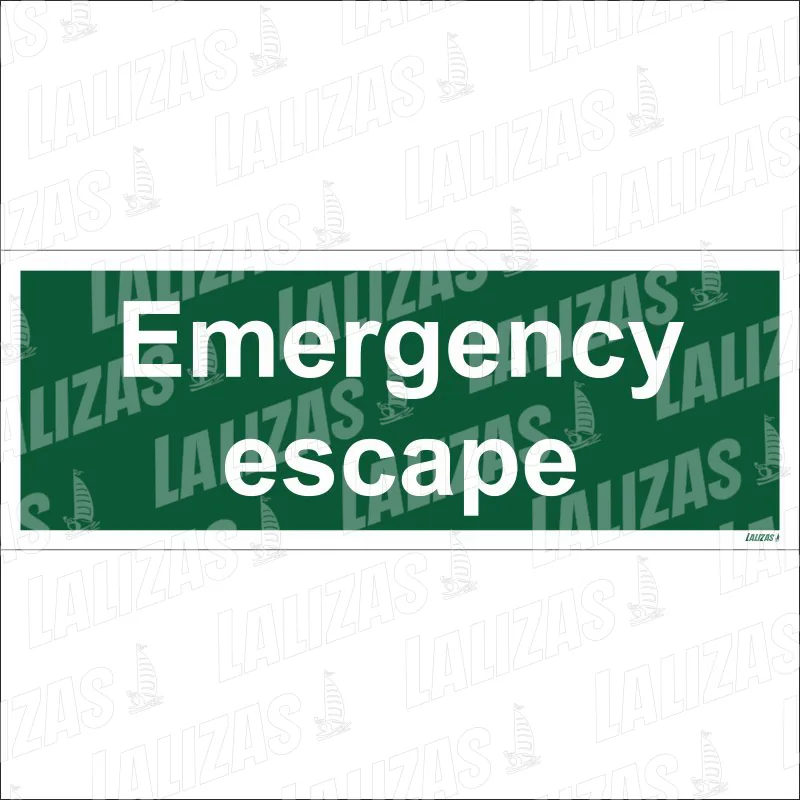 ADHESIVO: EMERGENCY ESCAPE 15x40 IMO