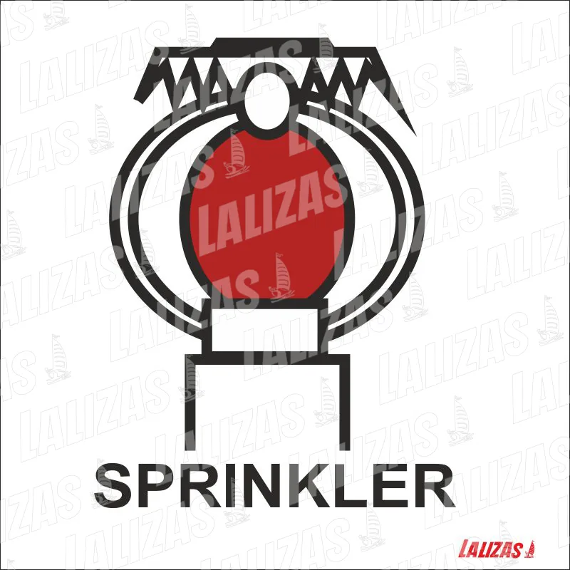 ADHESIVO: SPACE PROTECTED BY SPRINKLER