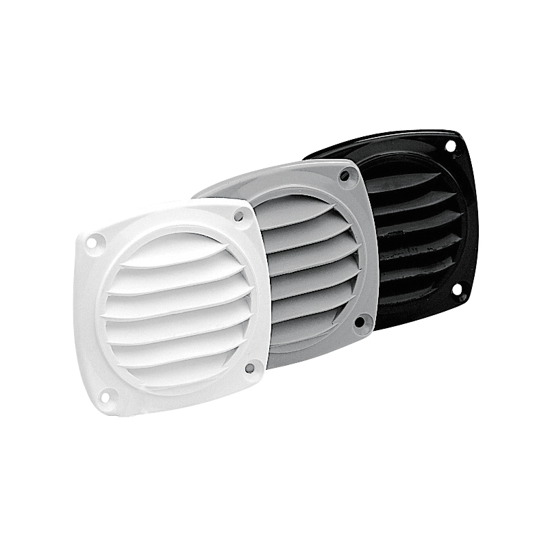 Grille de ventilation 85 mm, noire