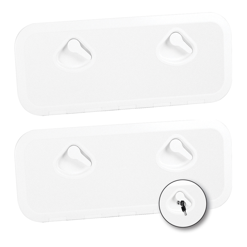 Inspection hatch cover 243x607 mm, black