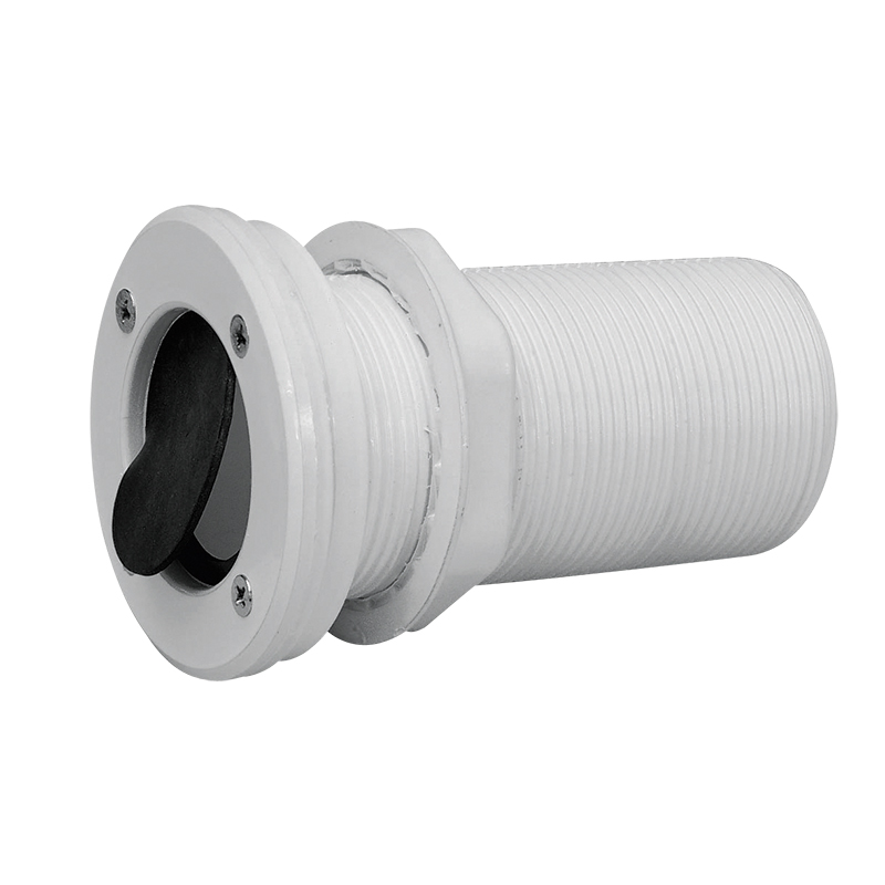Skin fitting with non-return valve, large