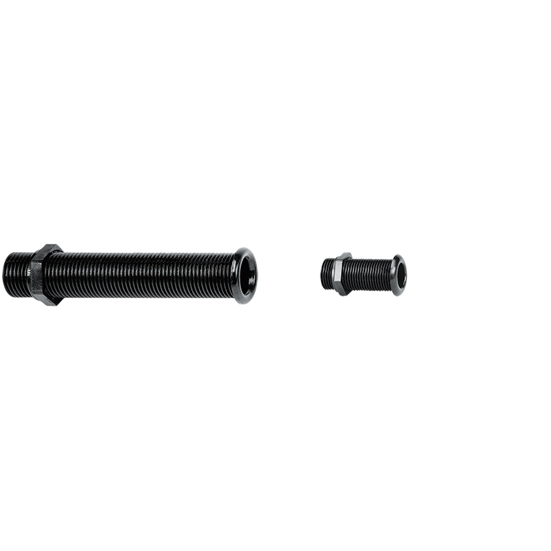 Long threaded skin fitting