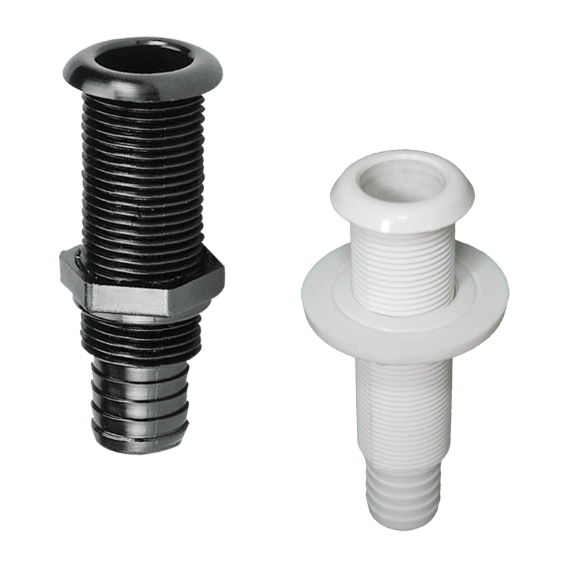 Passe-coque 22 mm, raccord 20 mm, noir