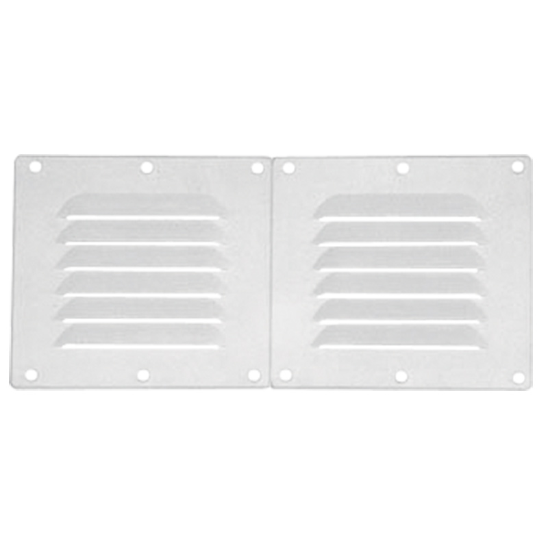 Double nylon ventilation grille, white