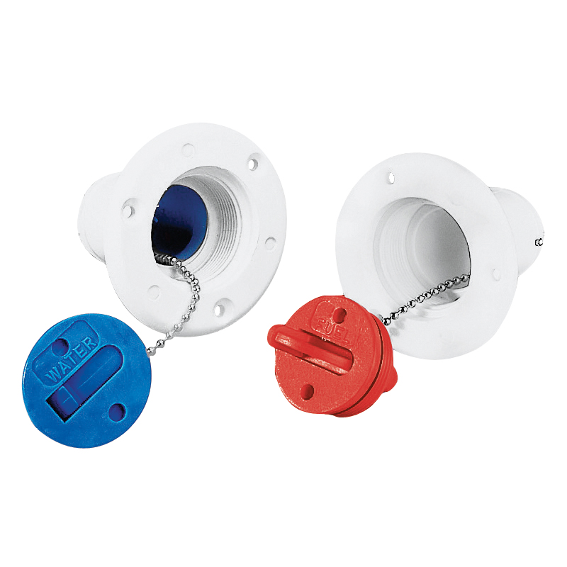 Water filler cap, 38 mm diameter, white nylon