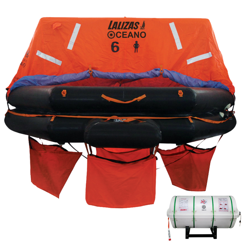 SOLAS ocean liferaft, 8 people, pack A