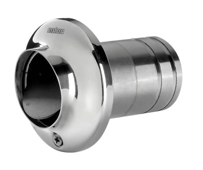 Salida escape espejo popa VETUS 45 mm acero inox.