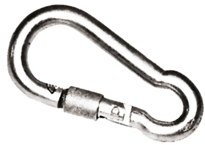 Mosquetón con cierre seguridad 8x80 mm