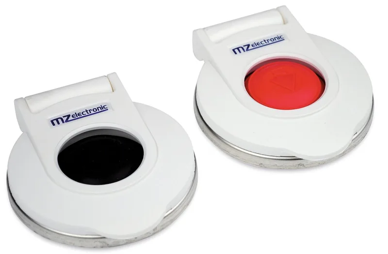 Mando pedal molinete blanco botón rojo arriar