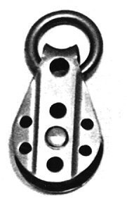 Polea simple a. inox. c/anilla