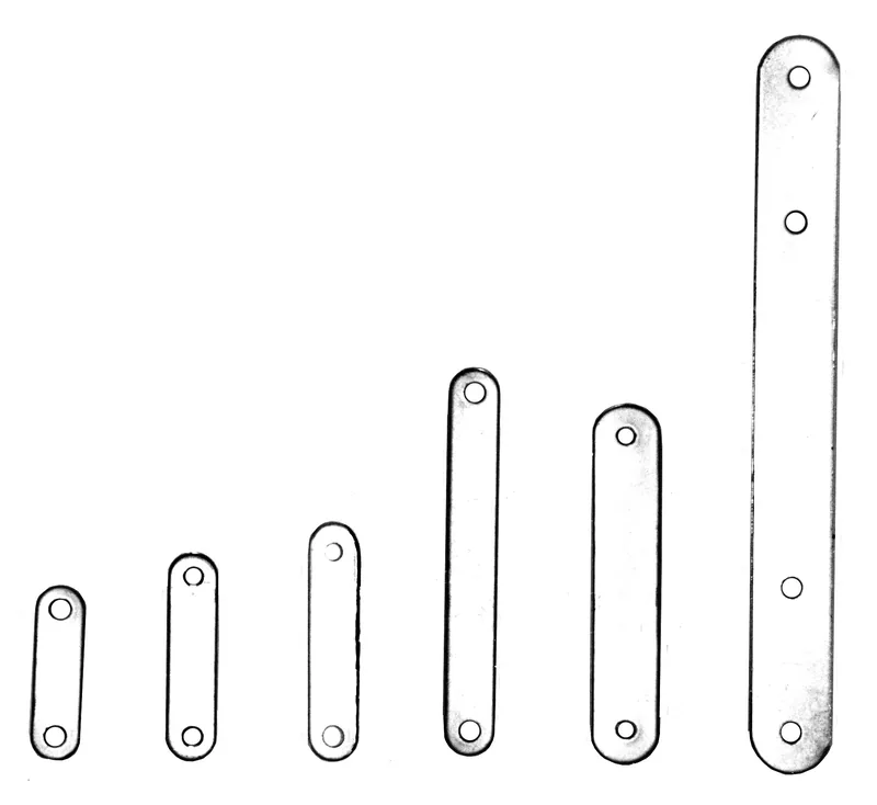Placas 178x20x1'5x5 mm.