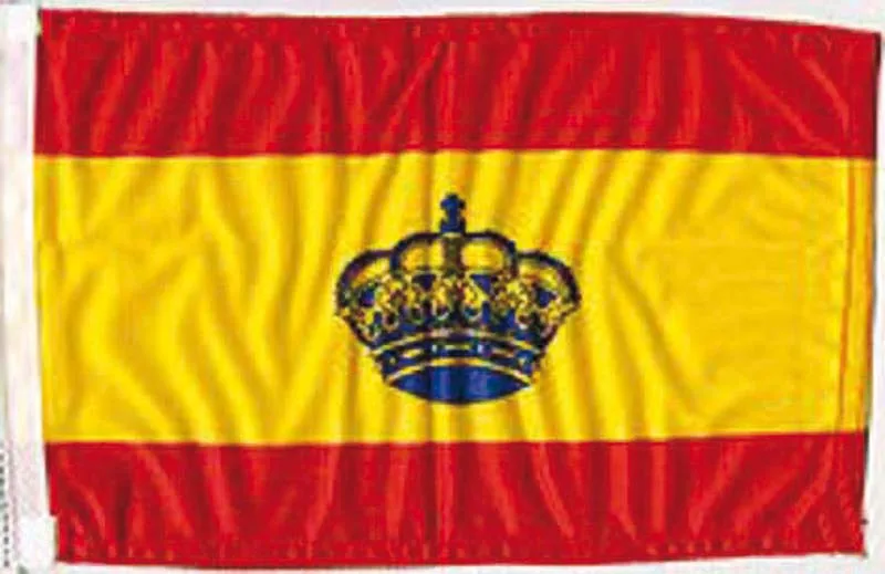 BANDERA ESPAÑA 20x30CM,CON CORONA H,Q