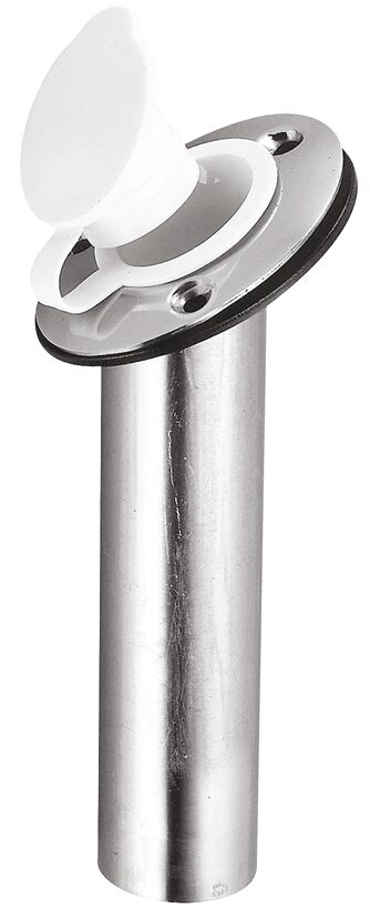 Portacañas empotrado inox. Blanco