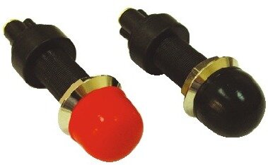 Pulsador 30 amp. c/protector negro