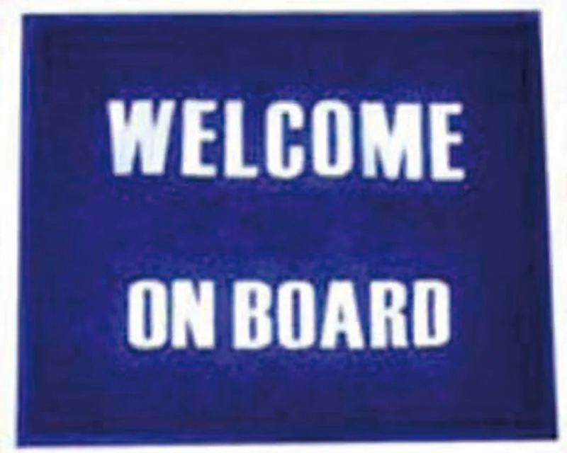 ALFOMBRILLA WELCOME,,, AZUL 40x60