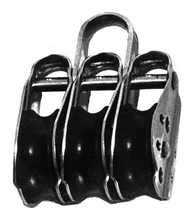 Polea triple a. inox.