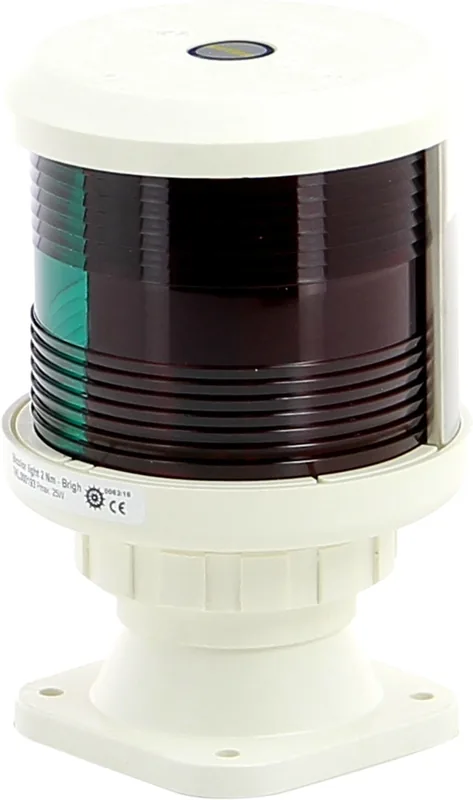 Luz navegación bicolor VETUS tipo 35 carcasa blanca