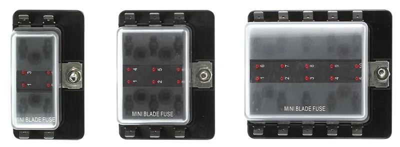 Panel portafusibles para 6 fusibles