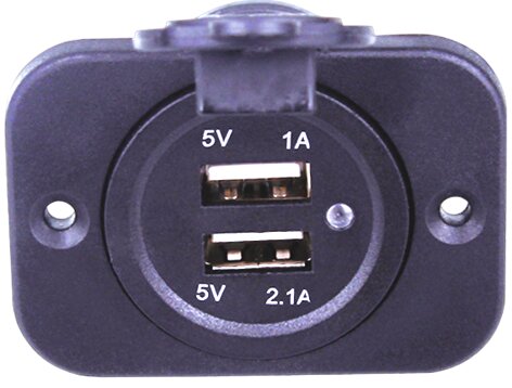 Cargador USB doble empotrado