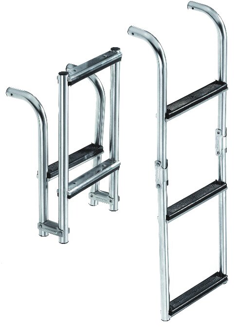 Escalera inox 4 peldaños 25 ancho