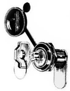 CERRADURA 30MM,CON LLAVE-TAPON