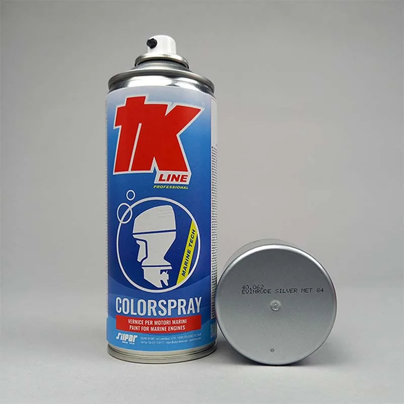 PINTURA SPRAY EVINRUDE PLATA METALIZADO