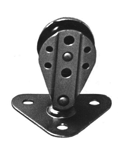 Polea con base triangular