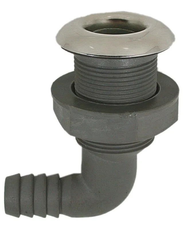 Pasacascos c/tapa inox 1"