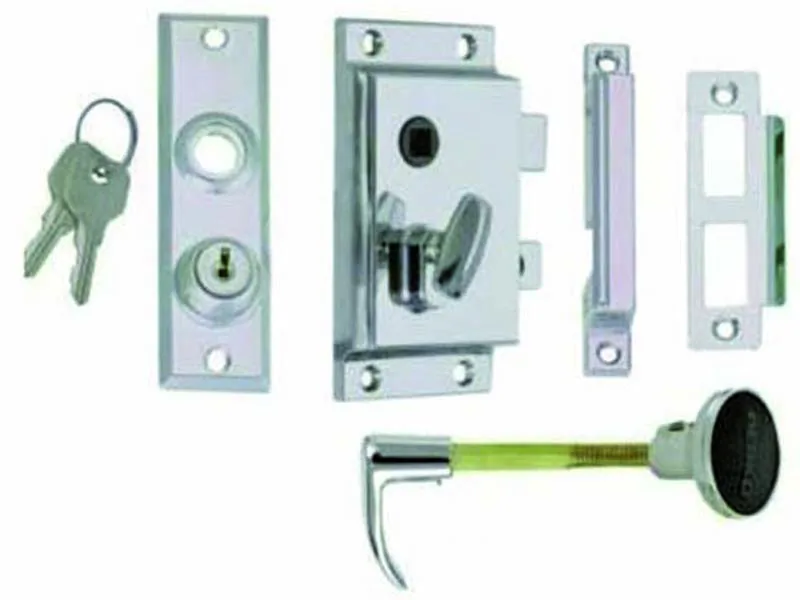 CERRADURA 98x50MM,LATON CROMADO
