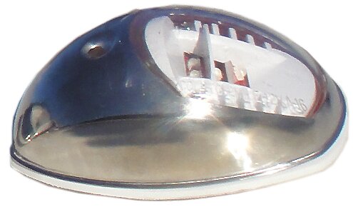 Juego luces navegación inox.