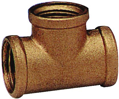 Te de latón 1 1/2"