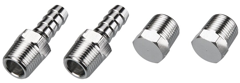 Racores aluminio 3/8" NPT 10 mm.